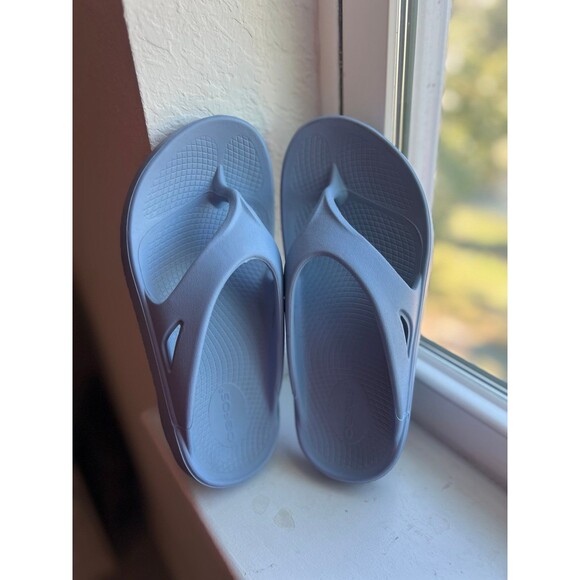 OOFOS OOriginal Light Blue Flip Flip Sandals Women’s Size 7 | Men’s Size 5 - Picture 3 of 9